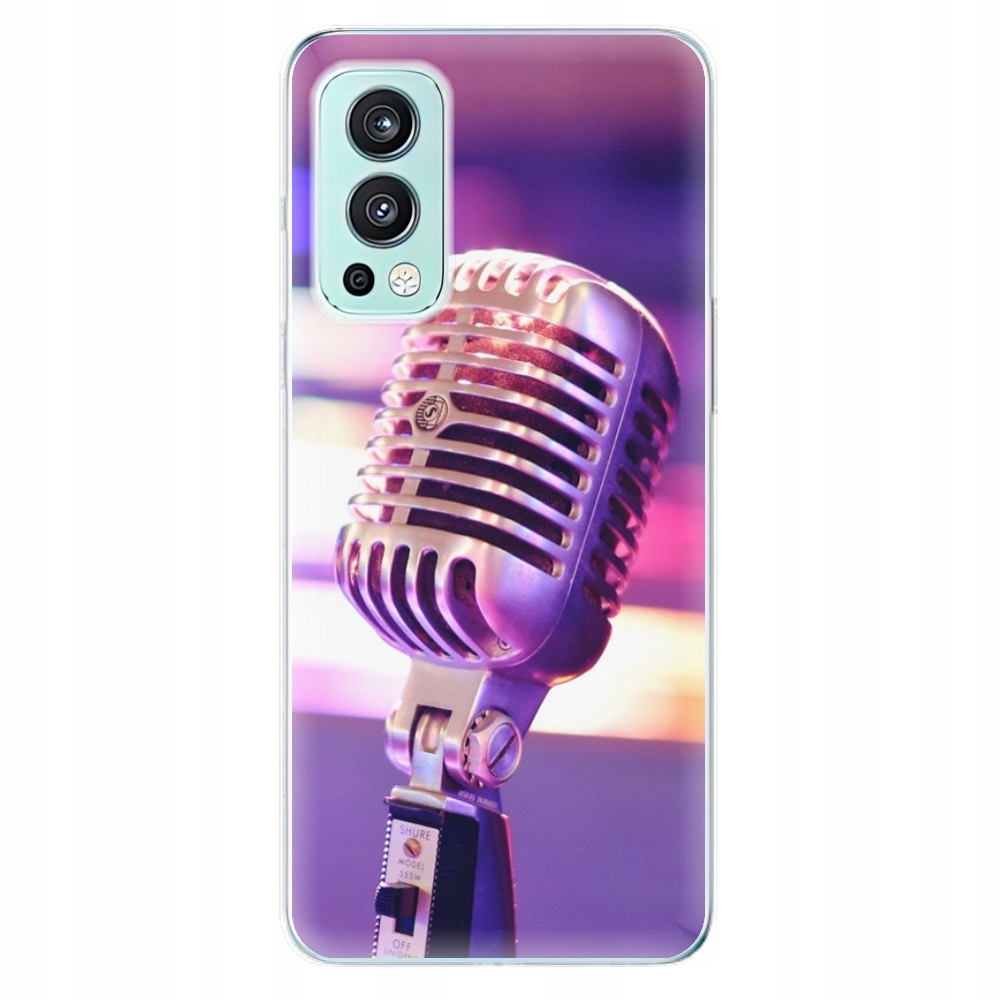 Silikonowe etui iSaprio Vintage Microphone do OnePlus Nord 2 5G