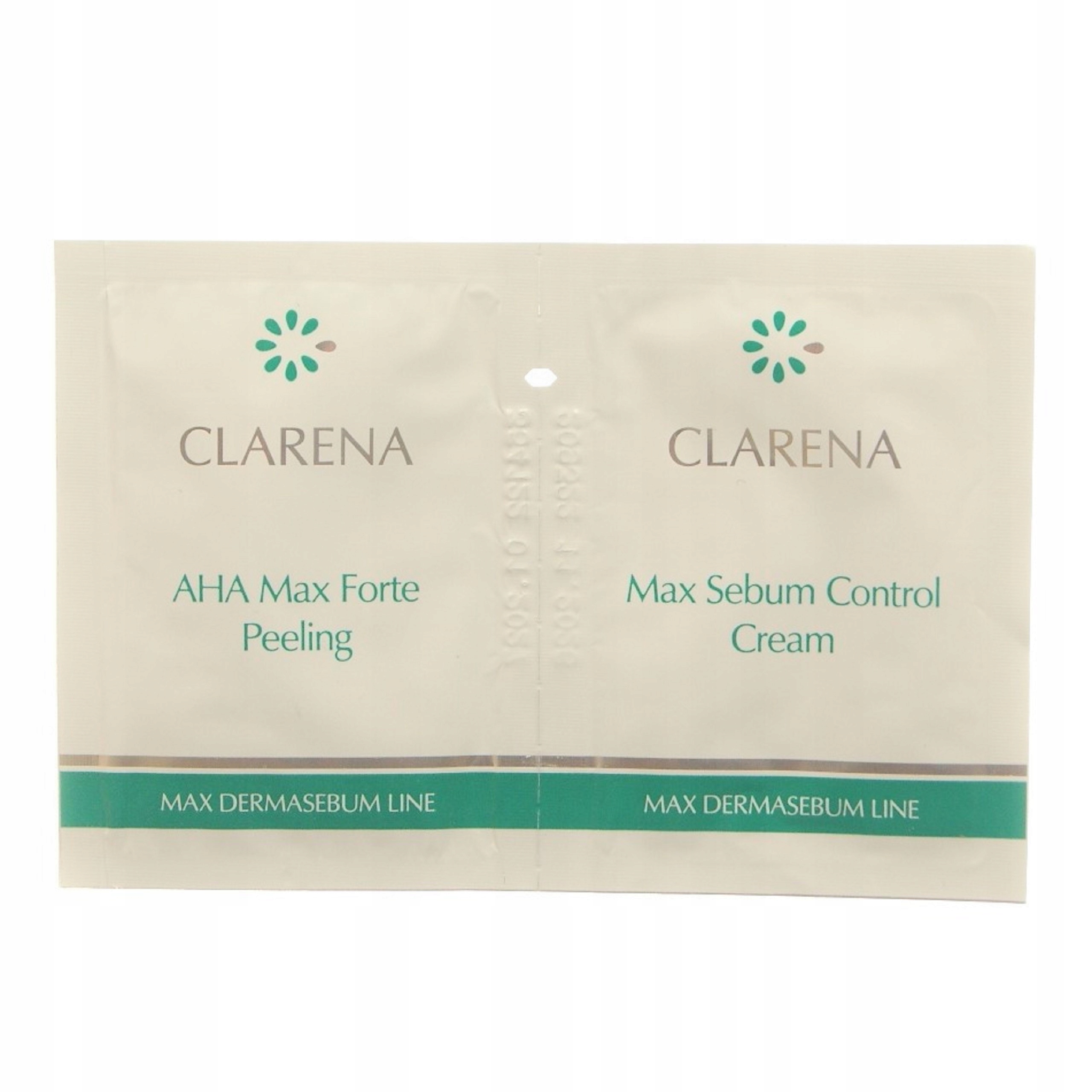 

Clarena Max Sebum krem 3 ml Aha max peeling 3 ml