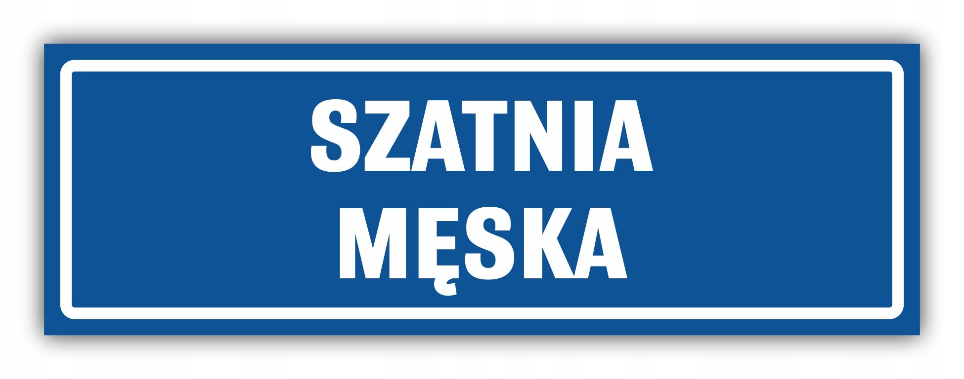 

Tabliczka Szatnia Męska 30x10 cm Uv