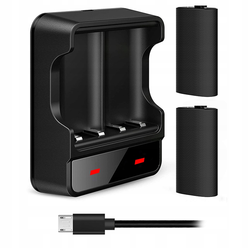 2 BATERIA ZESTAW AKUMULATOR BATERIA DO PADA XBOX SERIES + KABEL + ŁADOWARKA