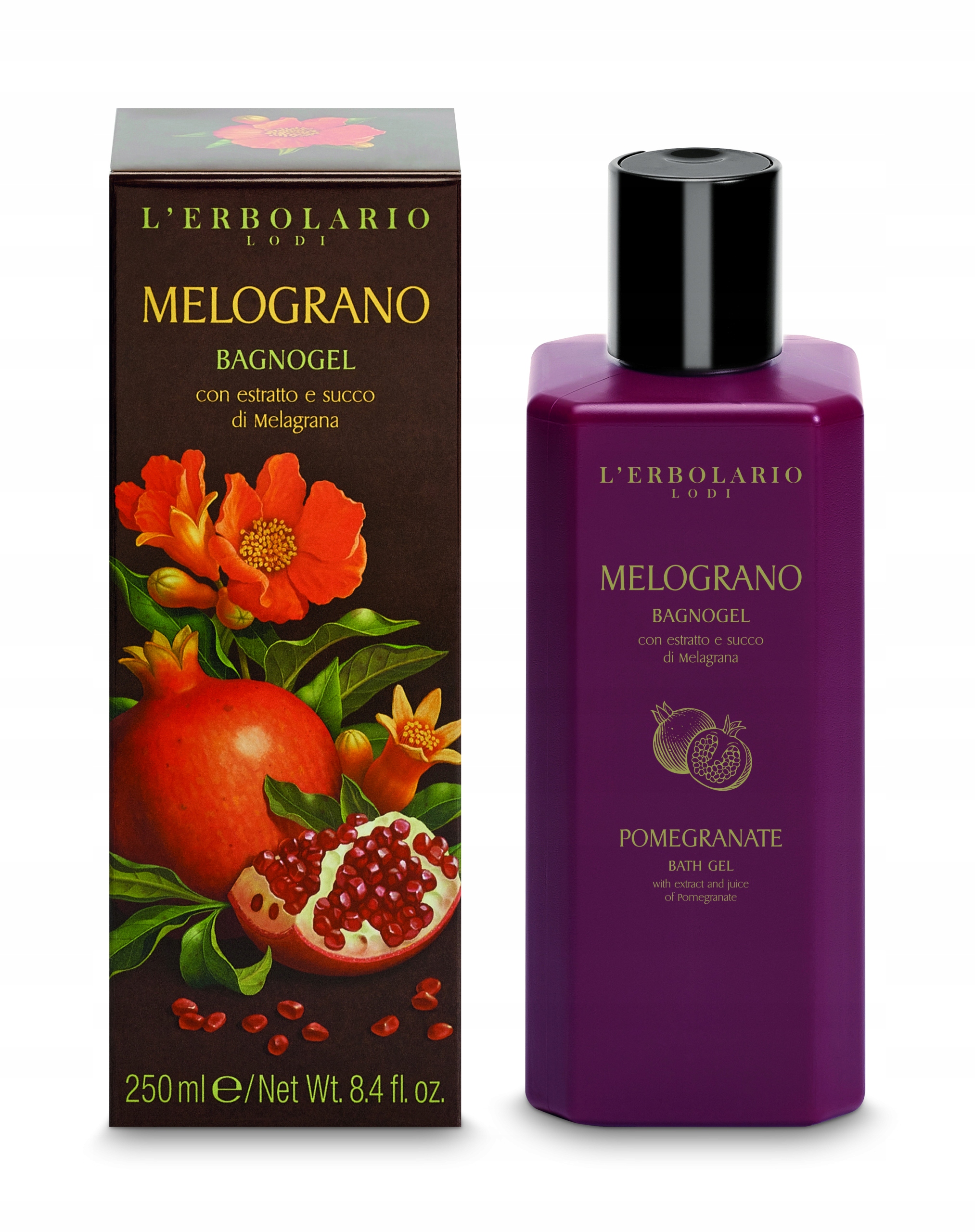 L'Erbolario Melograno Żel do kąpieli, 250ml