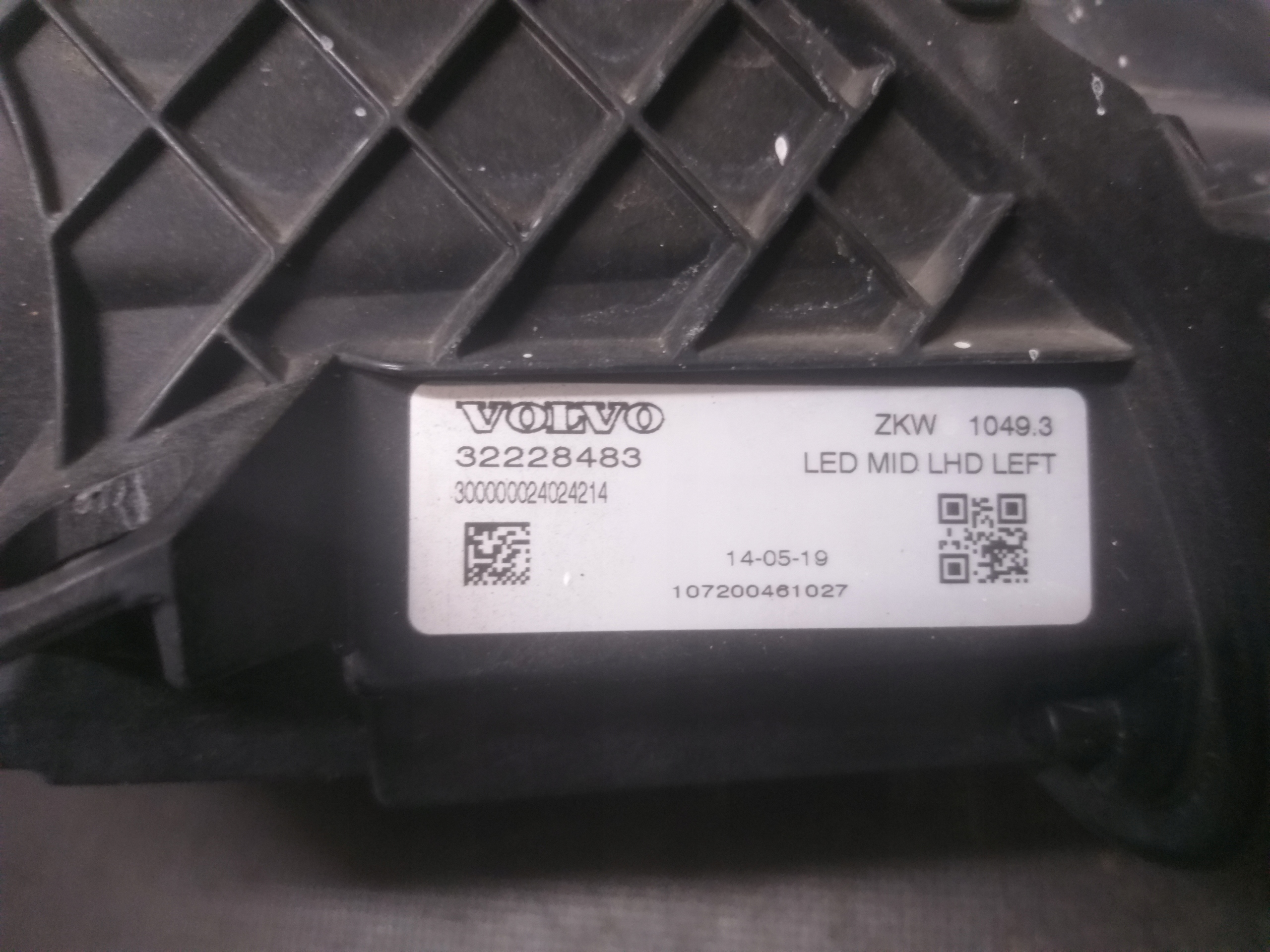 light front left VOLVO V40 II 2 FULL LED 322228483