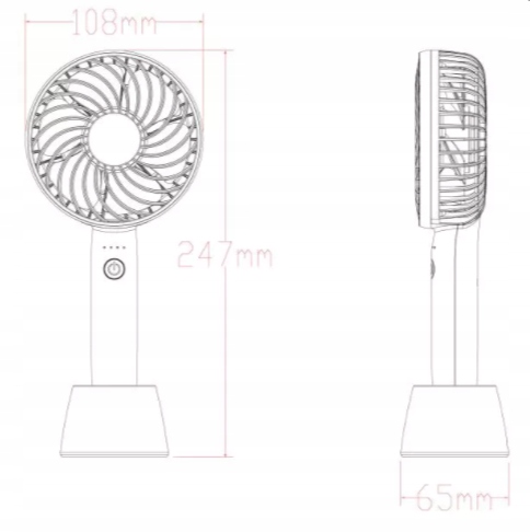 Ręczny Mini wentylator USB domowy Model 2022