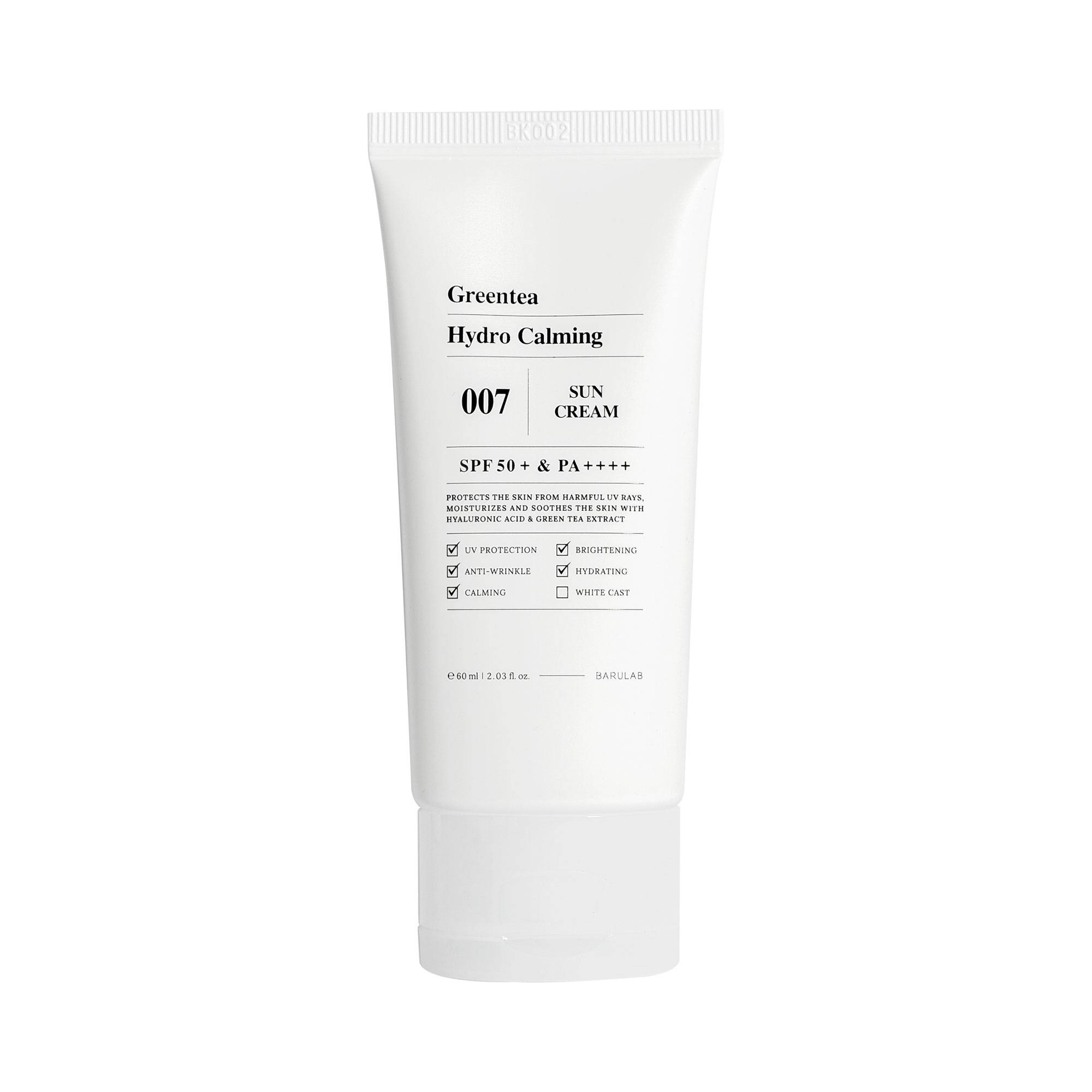 Korejský Hydratační Opalovací Krém Zelený Čaj Spf 50+ 60 ml