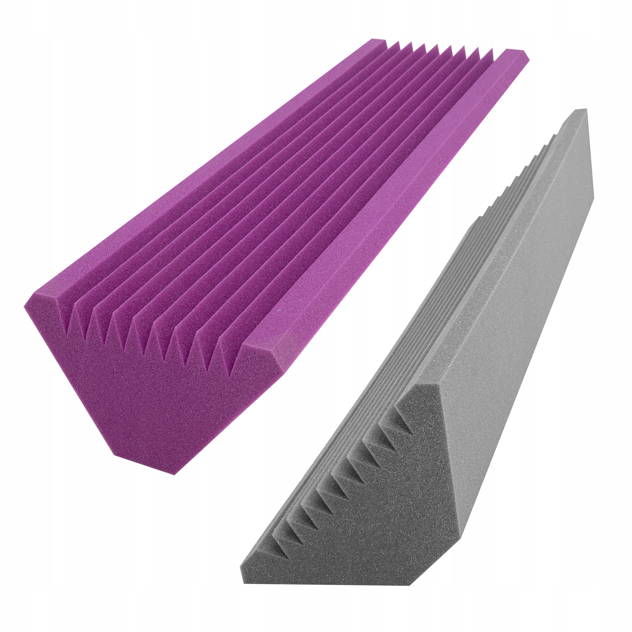 Akustický panel ve dvou barvách, moderní design pro rohový pokoj streameru