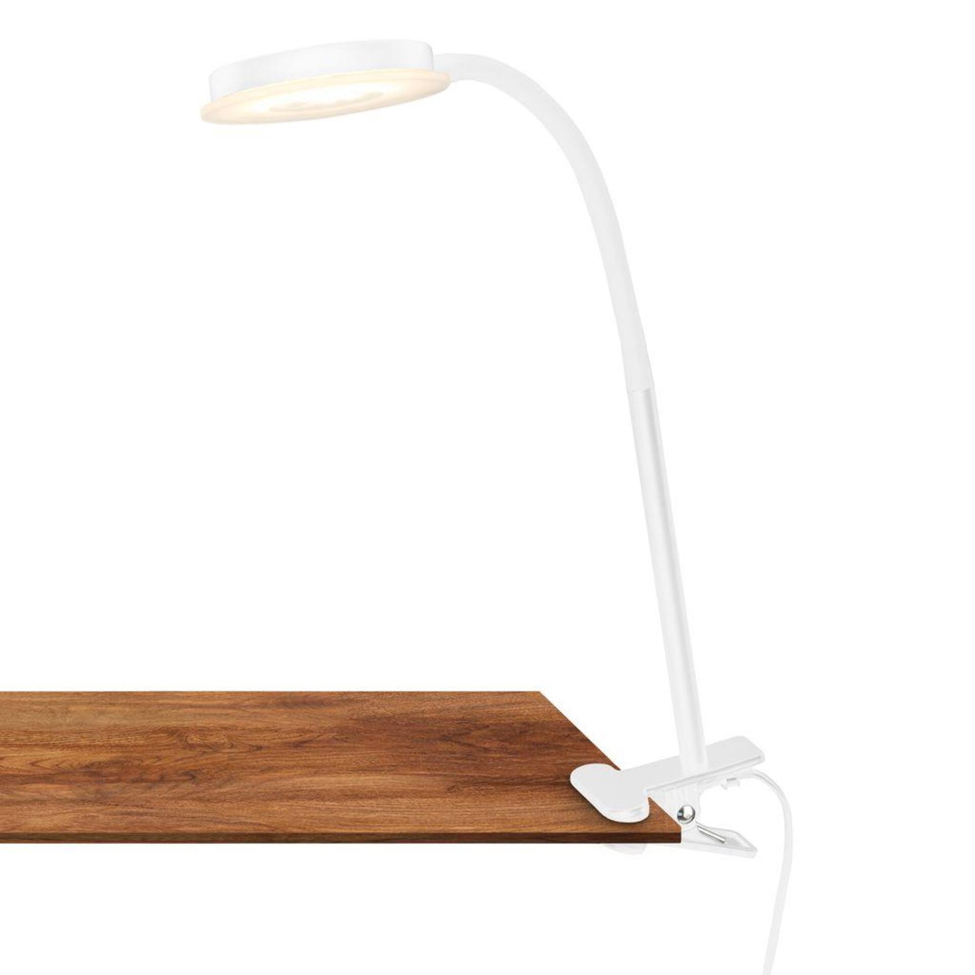 Led lampička s klipsem Briloner Plegg 3,2W 300lm 3000K bílá