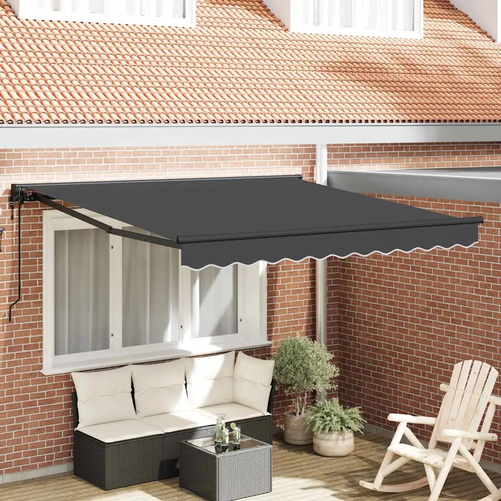 Budsorovatelné zastřešení Antracit 300x250 cm textil Antracitová 3329934