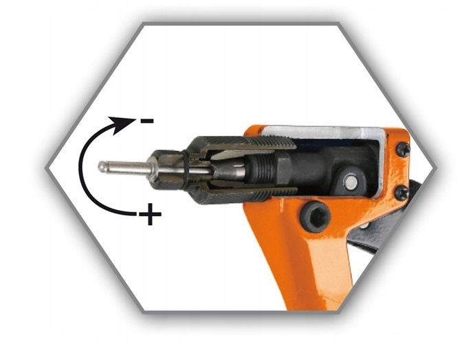 BETA NITOWNICA BOCZNA, KOMPAKTOWA, Z REGULACJĄ SIŁ Zasilanie ręczne