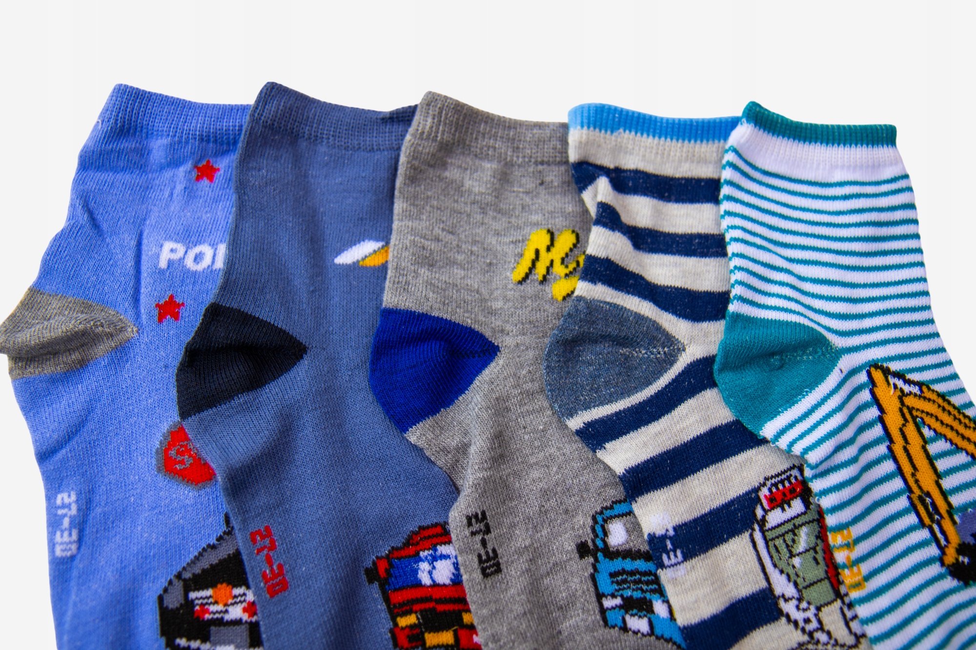 5x SKARPETKI DZIECIĘCE BAWEŁNIANE WESOŁE KOLOROWE 27-30 Kolekcja SKARPETKI DZIECIĘCE BAWEŁNIANE