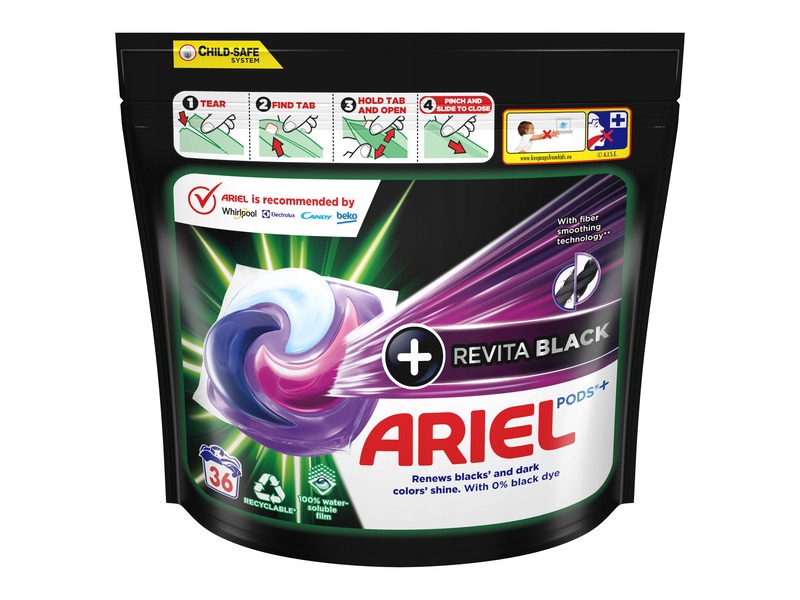 

Kapsułki do prania Ariel Revita Black 36 szt.