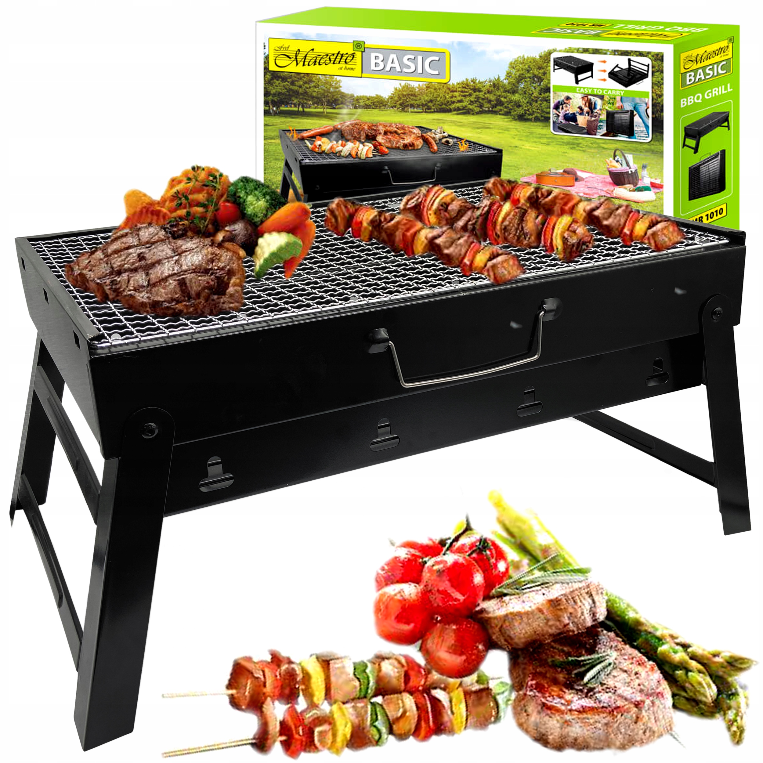 

Grill Węglowy Składany Ogrodowy Przenośny Walizka