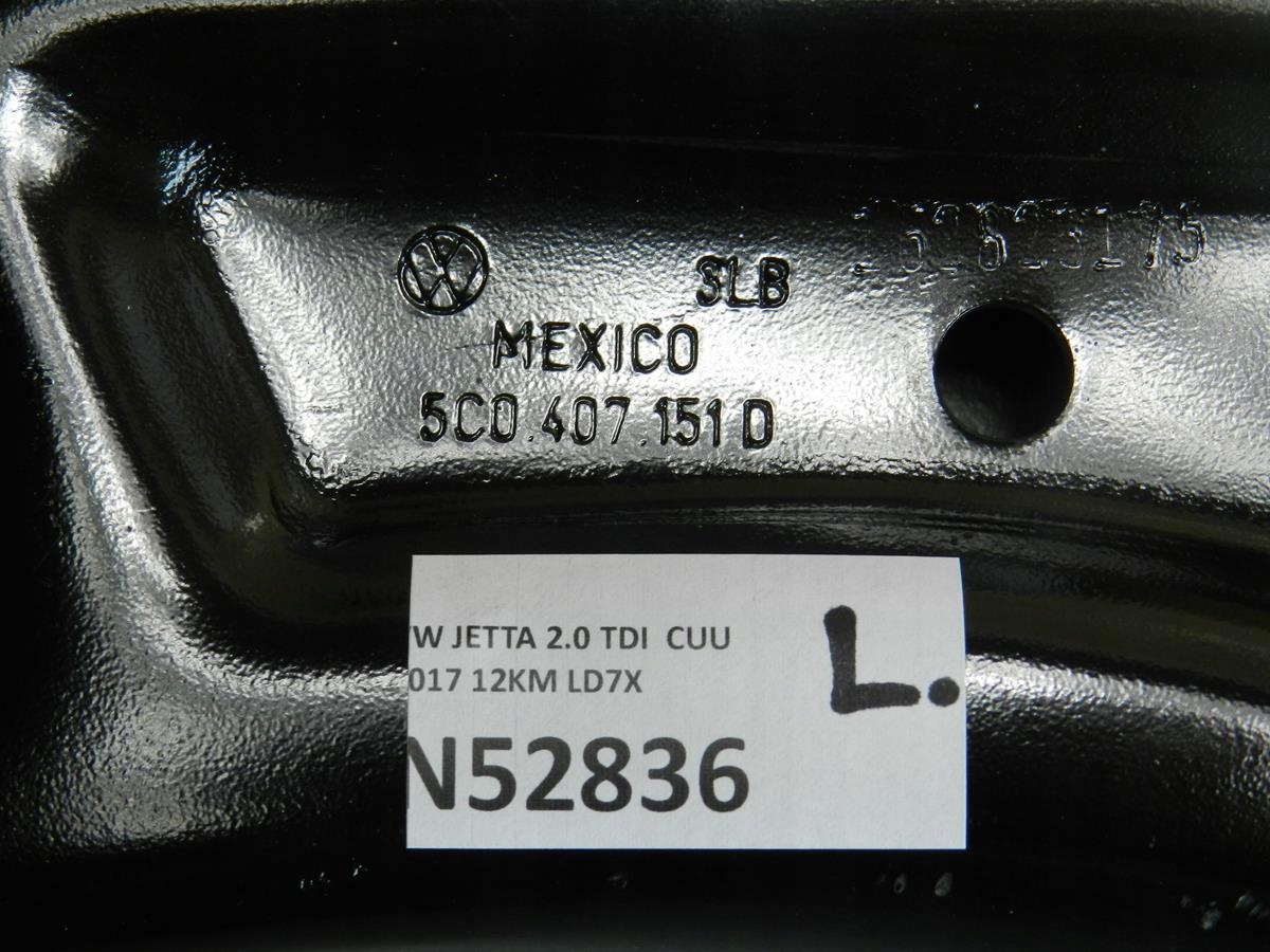 VW JETTA 5C arm left front 5C0407151D