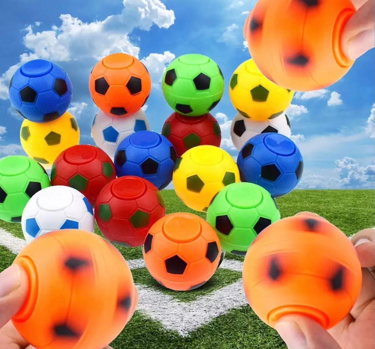 SPINNER SIMPLE DIMPLE POP IT FIDGET SPINER Popit PIŁKA NOŻNA ZABAWKA GRA Rodzaj Fidget Spinner