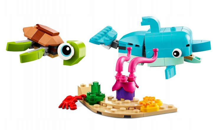 KLOCKI LEGO CREATOR 31128 DELFIN I ŻÓŁW 3 W 1 Marka LEGO