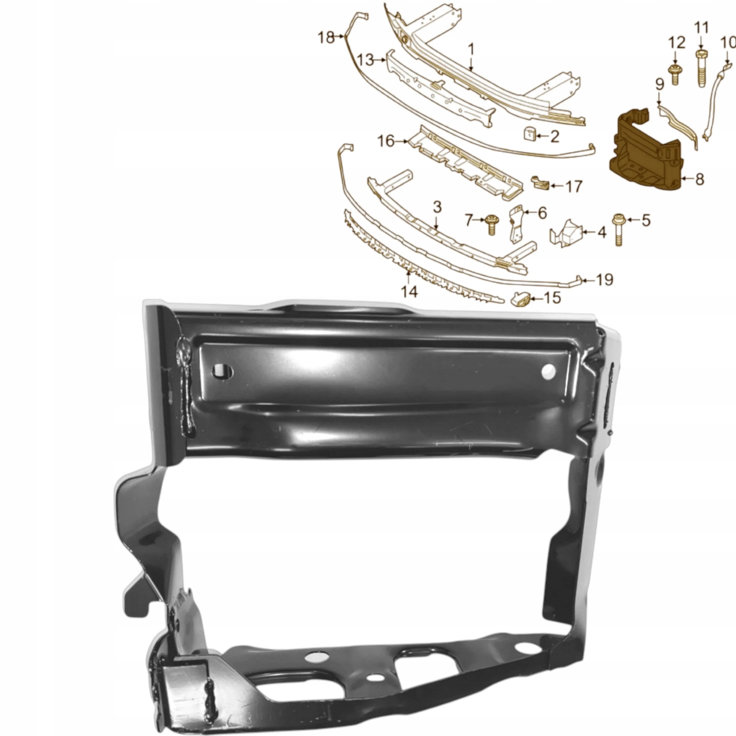 Vyztužení Levého Pásu Bmw 5 G30 G31 6 G32 7 G11 G12 8 G14 G15