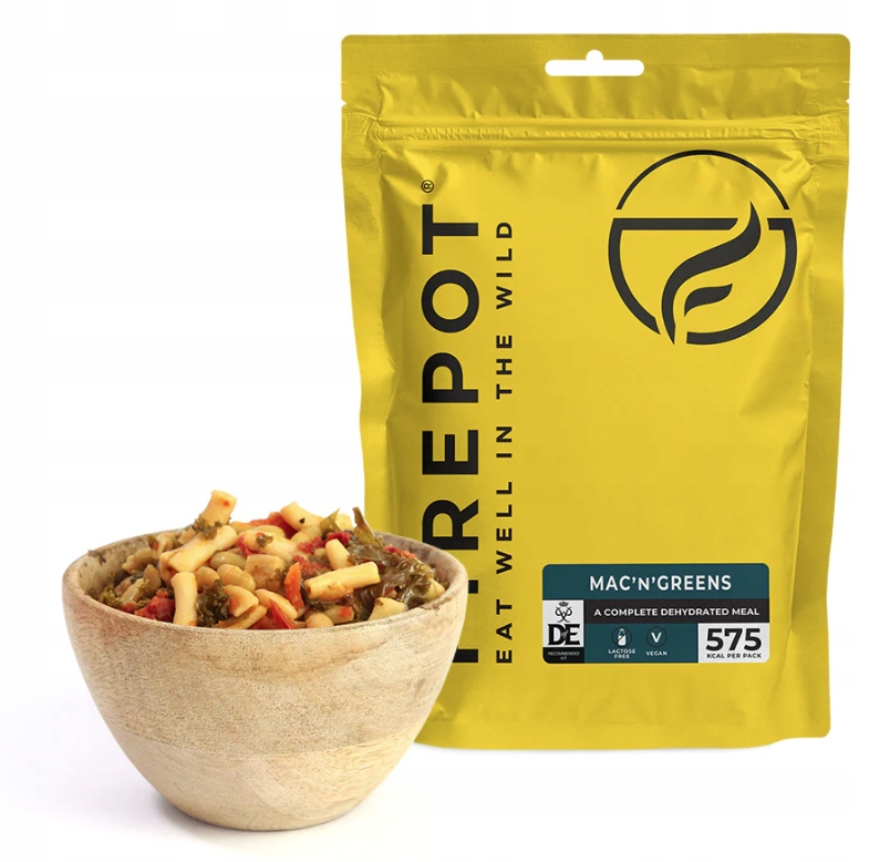 Danie Firepot Mac'n'Greens 535g 575kcal Wegańskie Makaron Warzywa