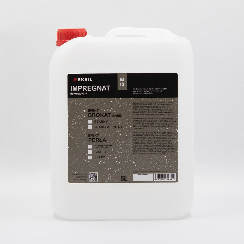 Impregnat dekorac. wodny Perła-Antracyt 5L Eksil