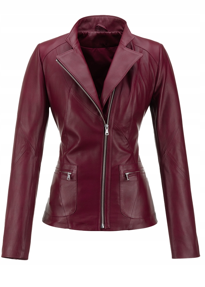 Dámská Kožená Ramoneska Bordó Aurora Tomskór M/38