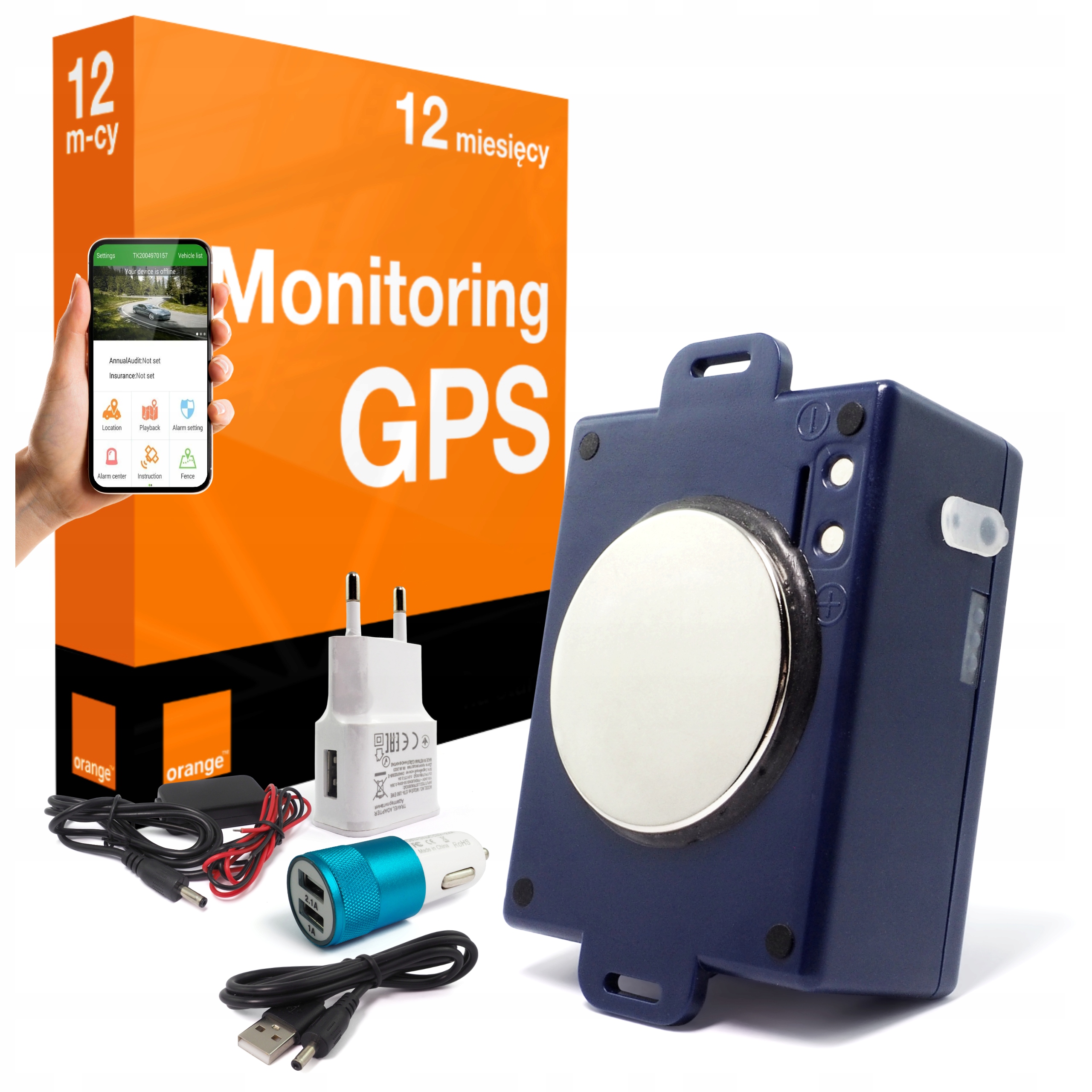 Gps lokátor do auta CCTR-800+ 4G Lte Magnet 6000 mAh Sos Sim Karta