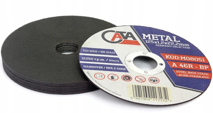 TARCZE TARCZA DO CIĘCIA METALU 125x1 CATA INOX 125MM 50 szt. Kod producenta tarcza 125 inox