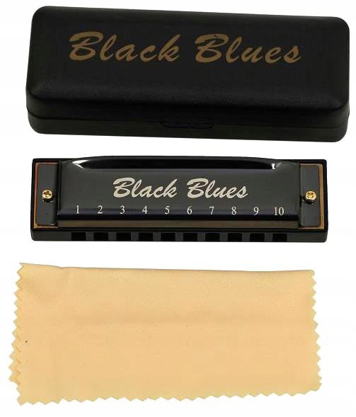 

Blues Black A harmonijka ustna diatoniczna Czarna