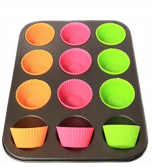 

Forma blacha Muffinki 12 silikonowe Babeczki