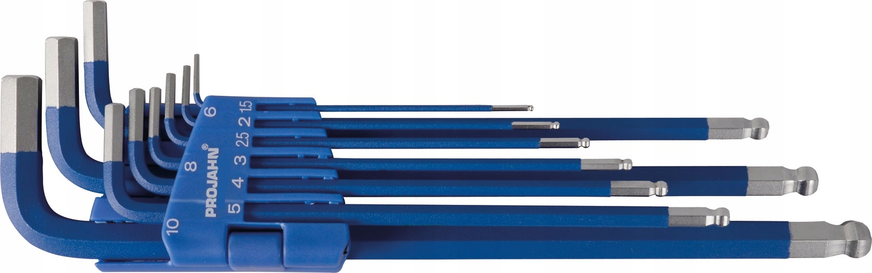 

Zestaw kluczy imbusowych 1,5-10 mm Projahn