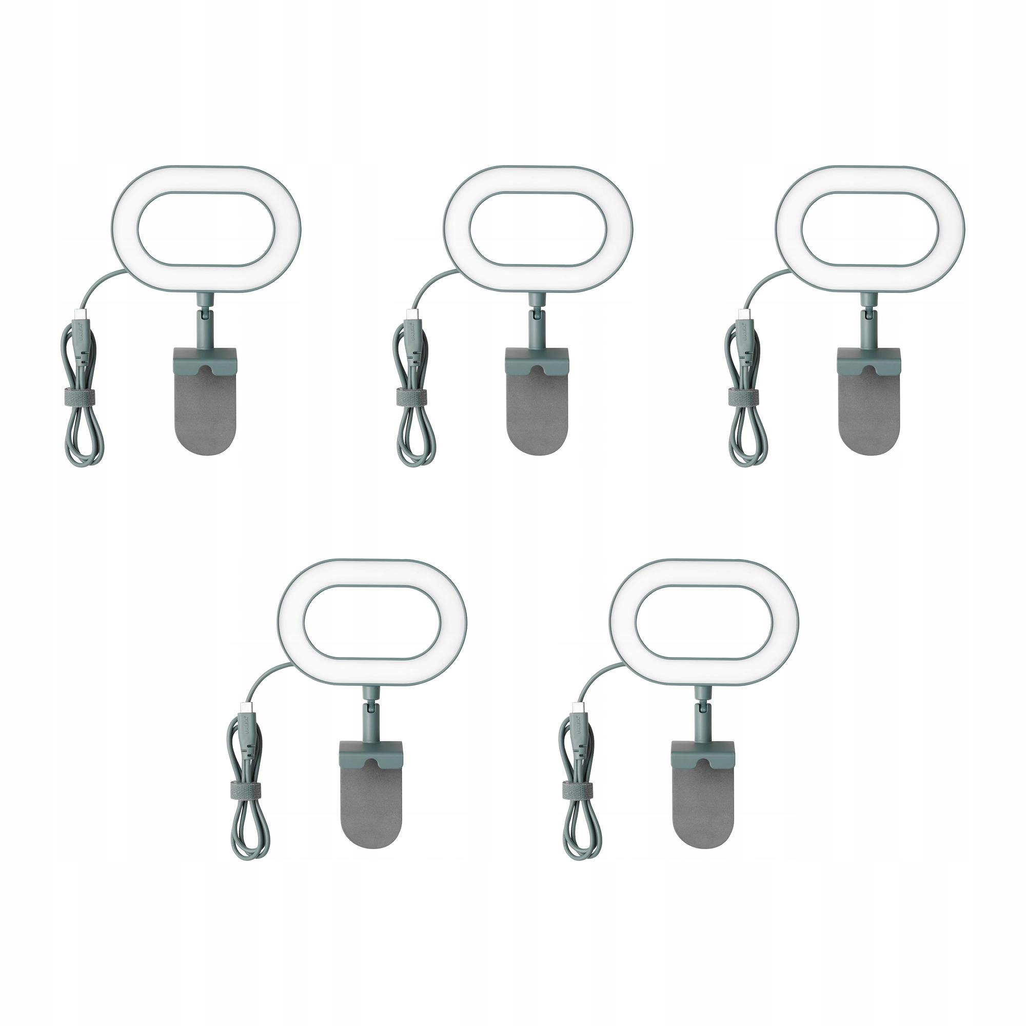 5 ks kruhová lampa Led Tyrkysová se stmívačem Stankregn