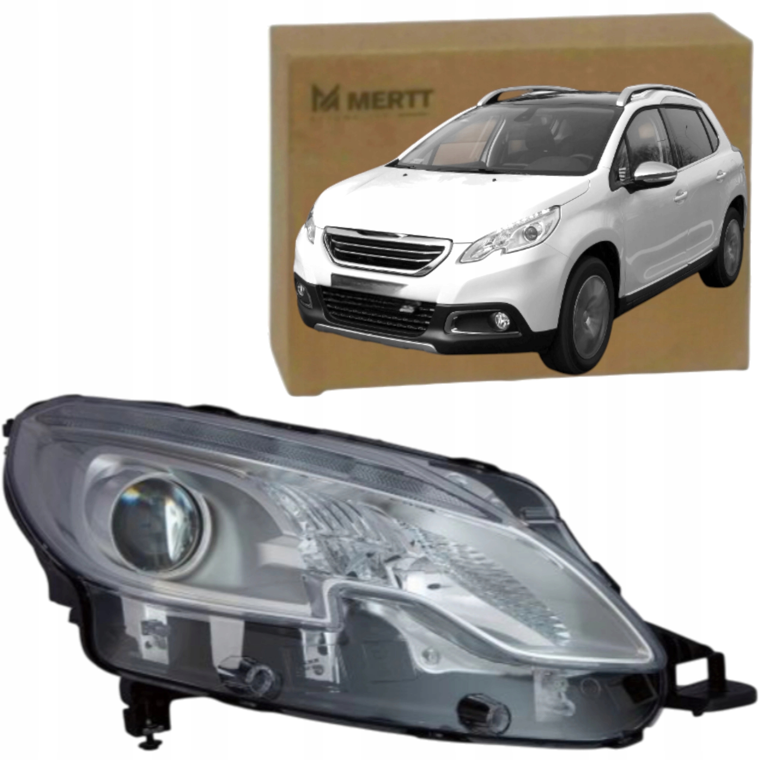 Světlomet Světlo Přední Pravá H7 H7 9677810280 Peugeot 2008 2013-2019