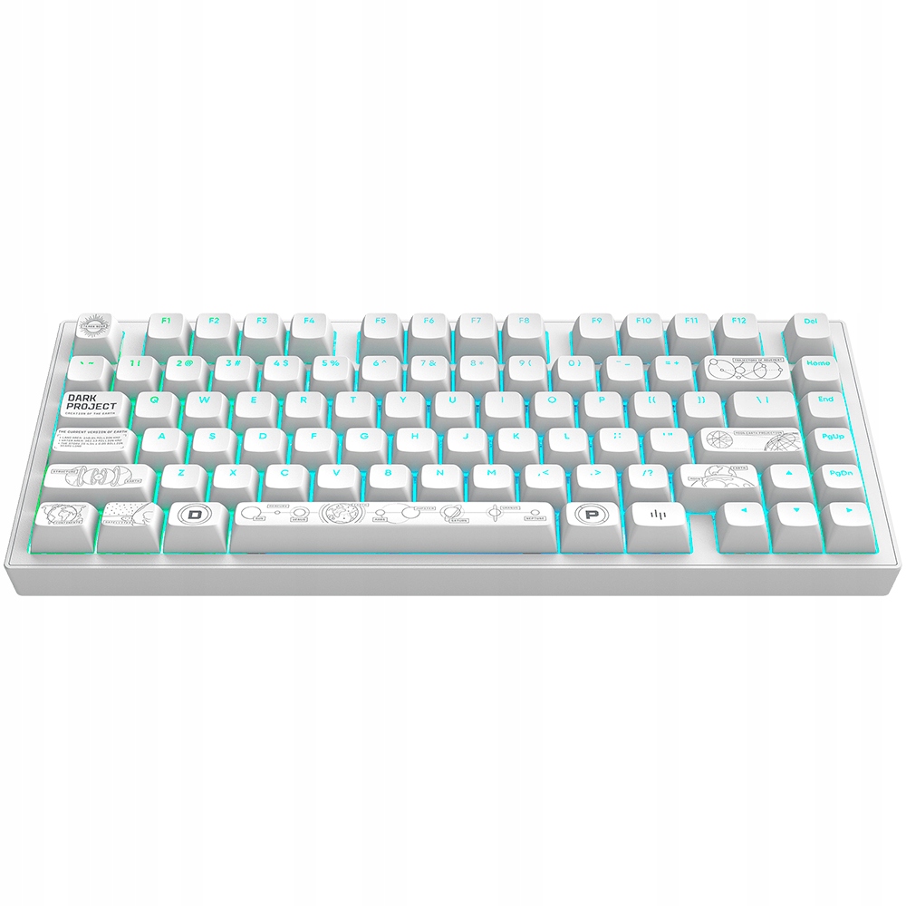 Dark Project Alu Terra Nova White Wireless Gaming Keyboard (ansi)