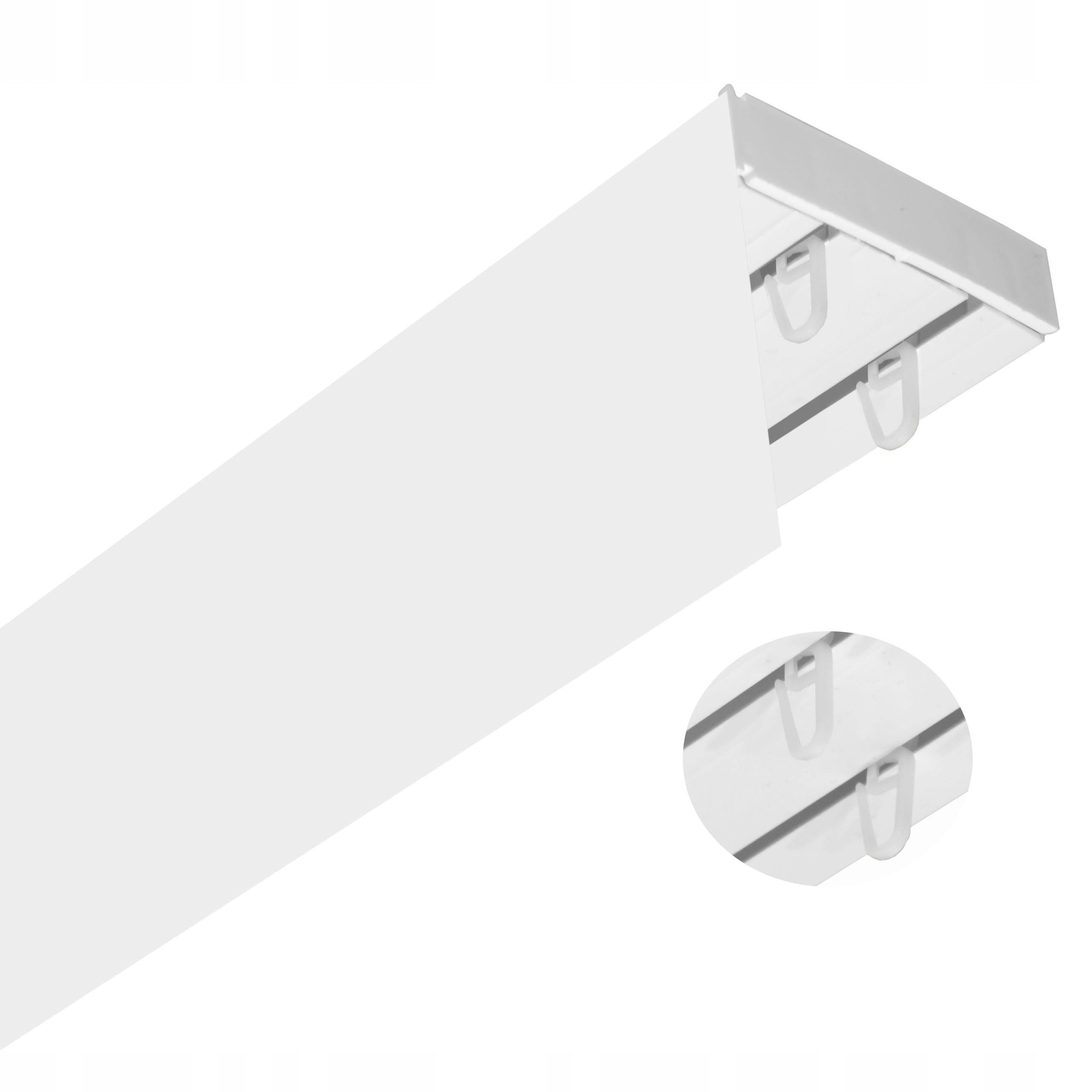 Stropní Lišta Elegance Pvc dvoukolejná 360 cm Kpl špendlíky Maskovač 5 cm