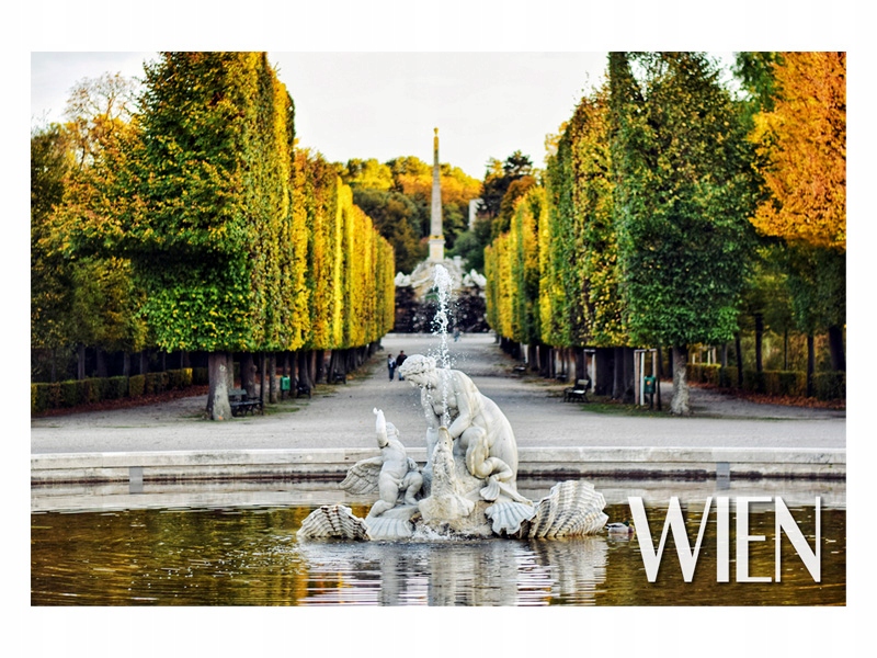 

Wiedeń Park Fontanna Magnes na lodówkę
