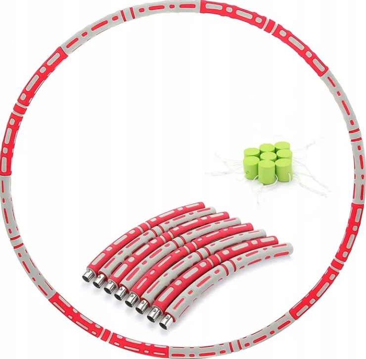 HULA HOP ODCHUDZAJĄCE SKŁADANE Z MASAŻEREM 95cm Marka inna