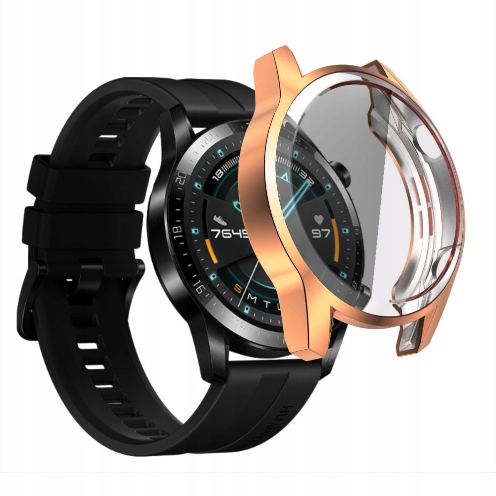 ETUI OCHRONNE 2w1 DO HUAWEI WATCH GT 2 SPORT 46mm Kolor czarny