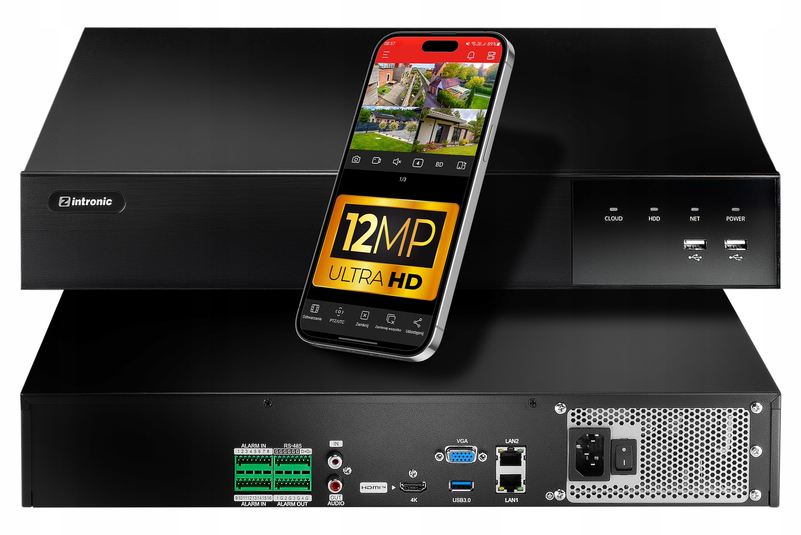 Síťový rekordér Nvr Ip 32 kanálový 12MPx 4xSATA