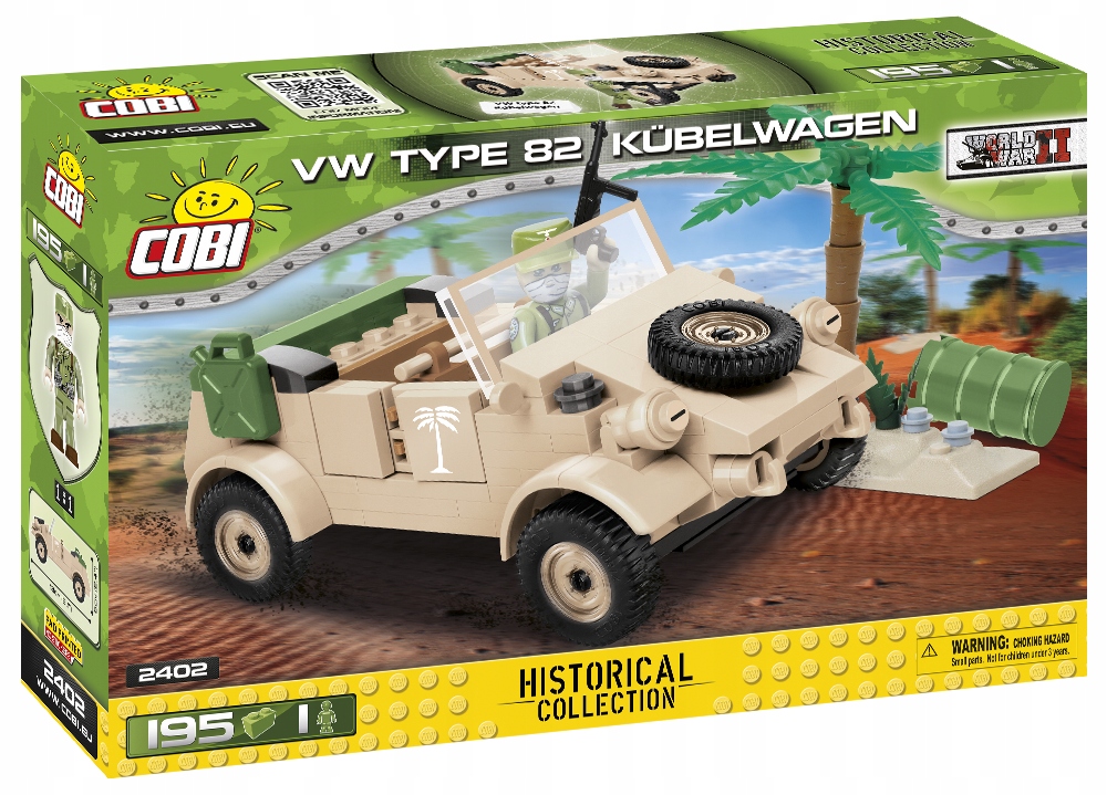 

Zestaw klocków Cobi Vw Typ 82 Kübelwagen 2402