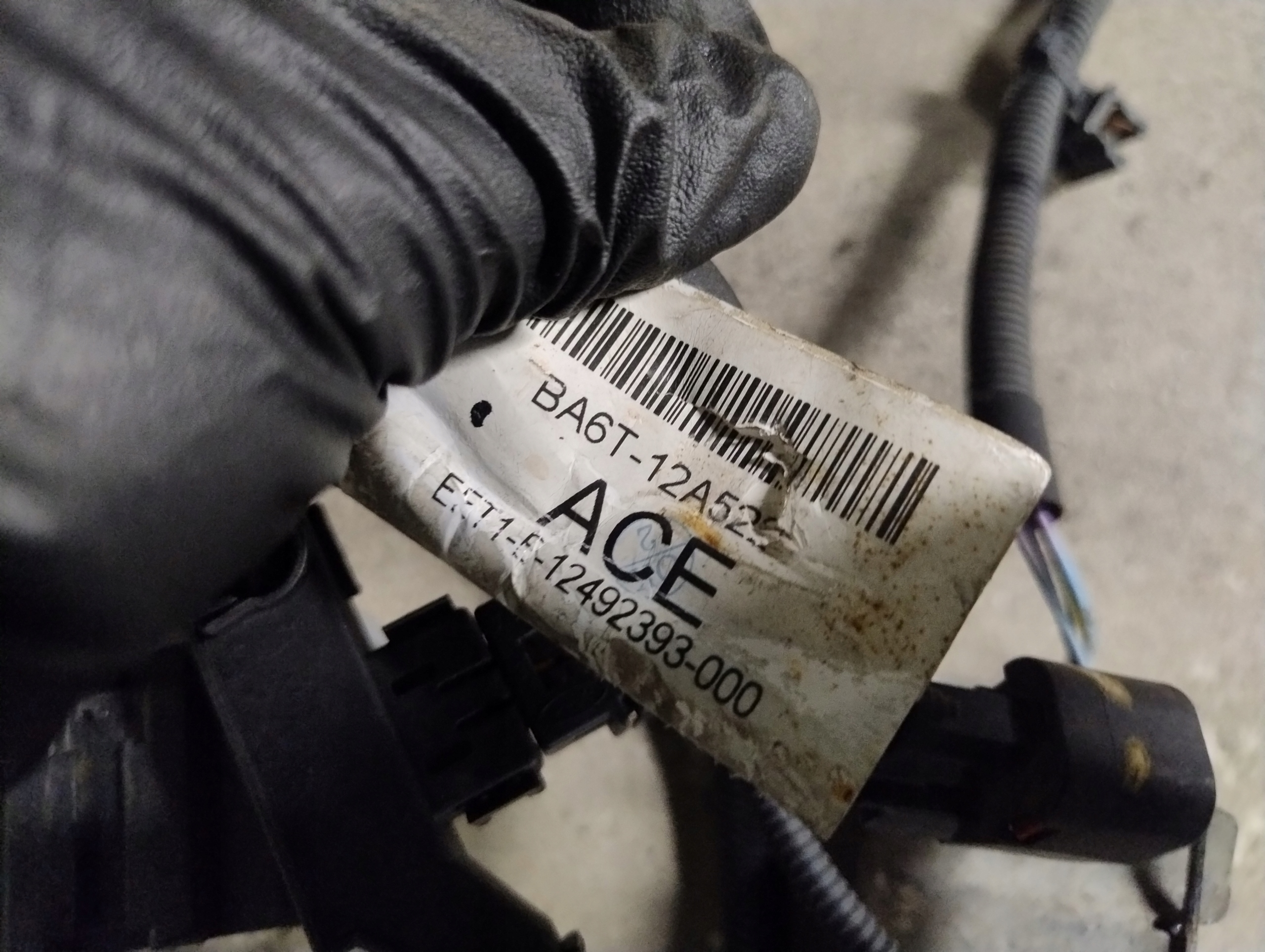 bundle motor wiring ford fiesta mk7 1.25 BA6T-12A522-ACE