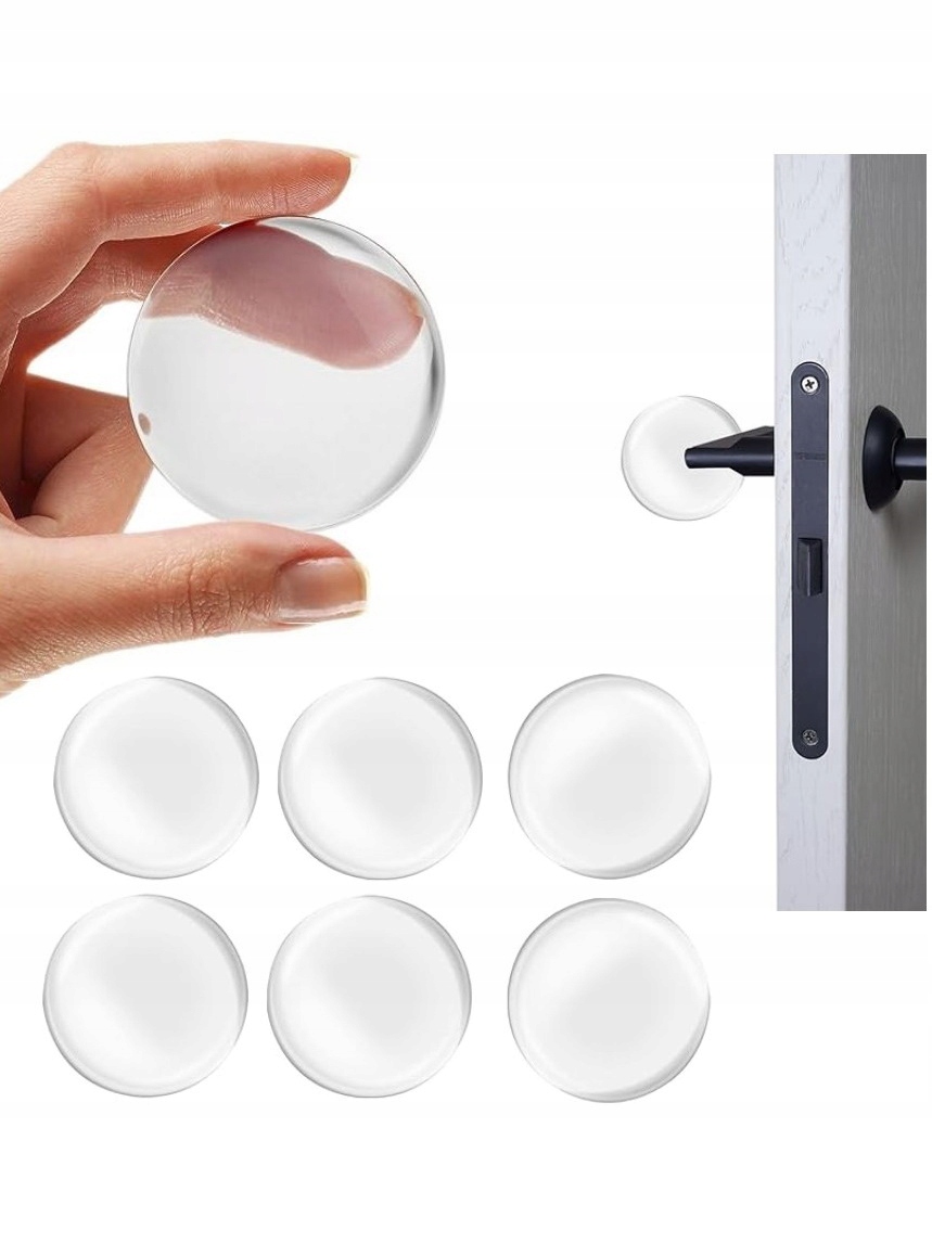 ODBOJNIK KLAMKI DRZWI SAMOPRZYLEPNY DO ŚCIAN 55 mm