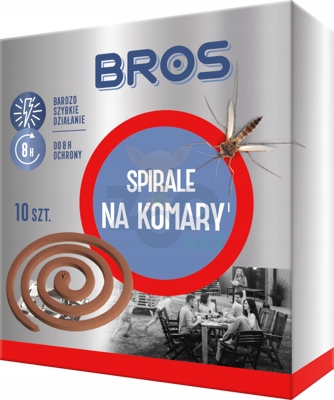 

Bros spirale na komary 10szt