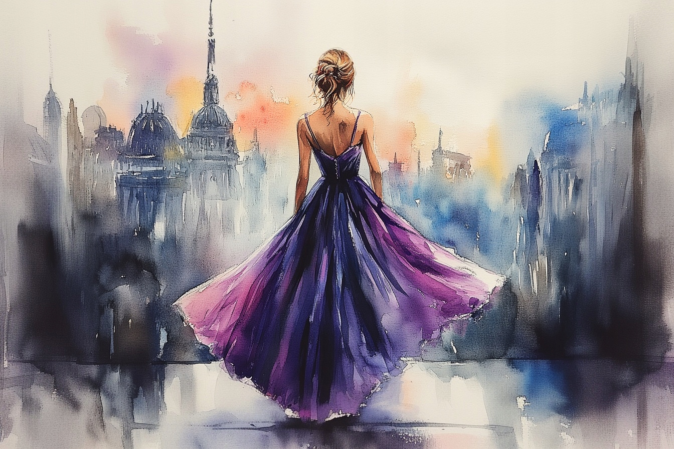 Obraz Na Plátně Canvas Postava Žena Dívka Ples Móda Glamour 120x80