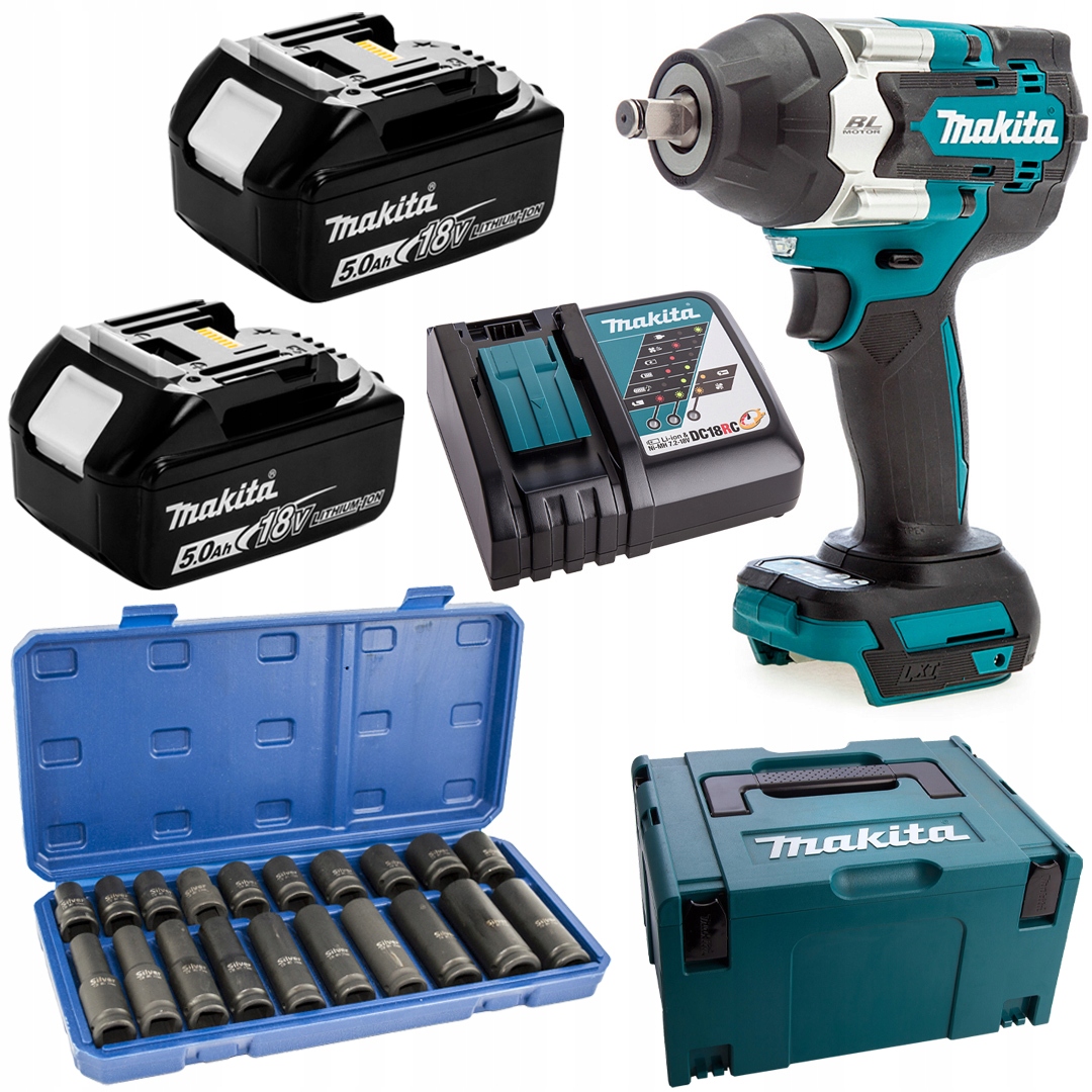 Rázový uťahovák 700 Nm 2x5Ah Makita DTW700RTJ