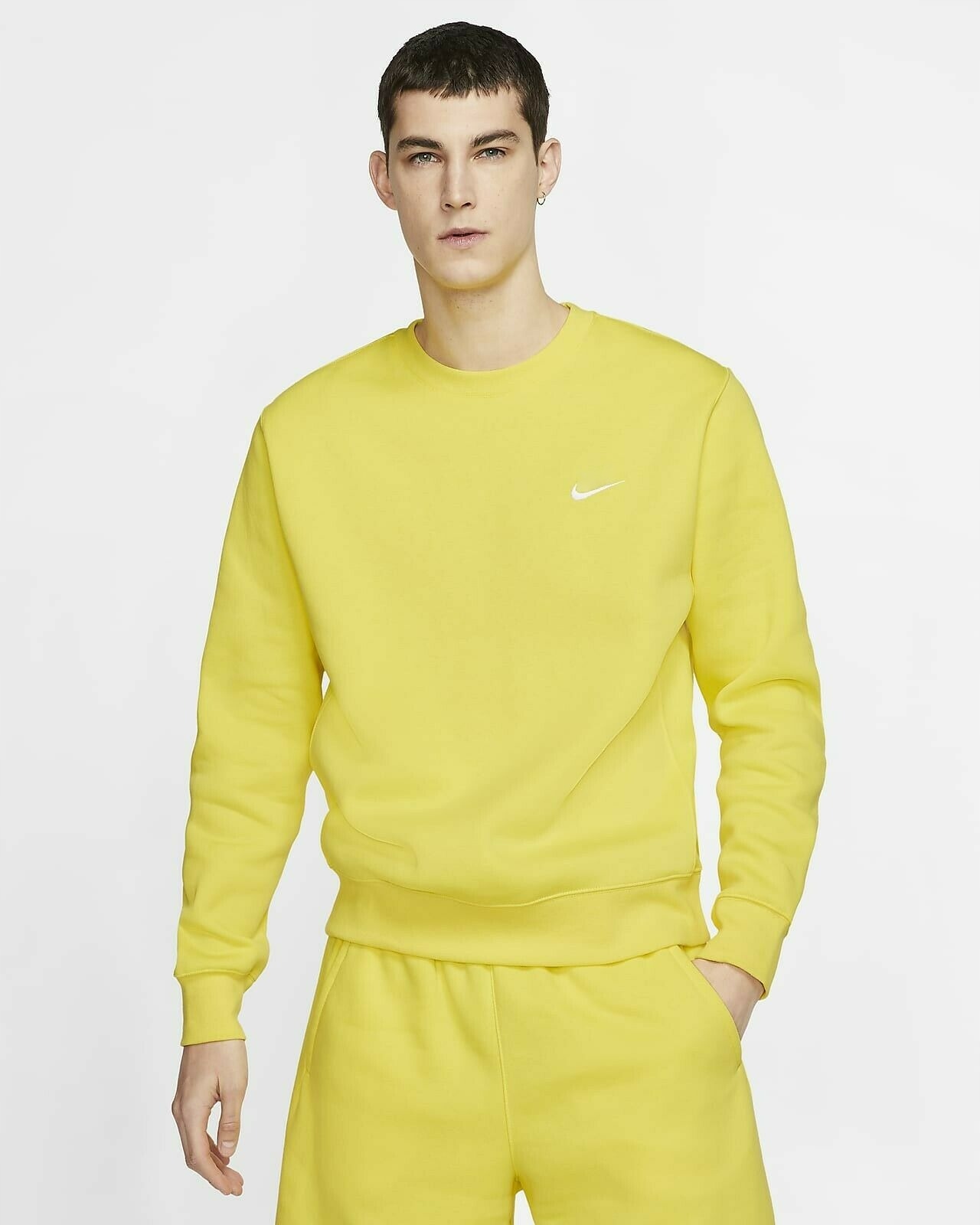 BLUZA NIKE MĘSKA BAWEŁNIANA ŻÓŁTA SWOOSH E R.S