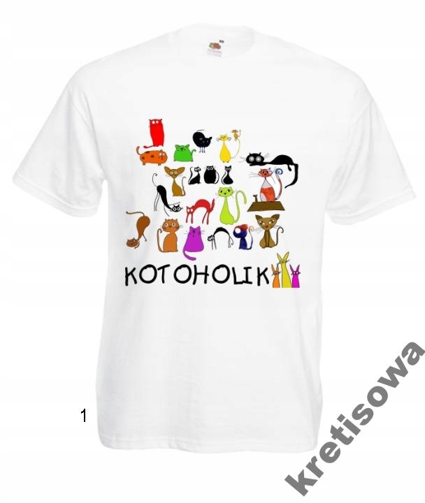 

Kolorowe Koszulki Wzory Kotoholik Kot Rozmiary