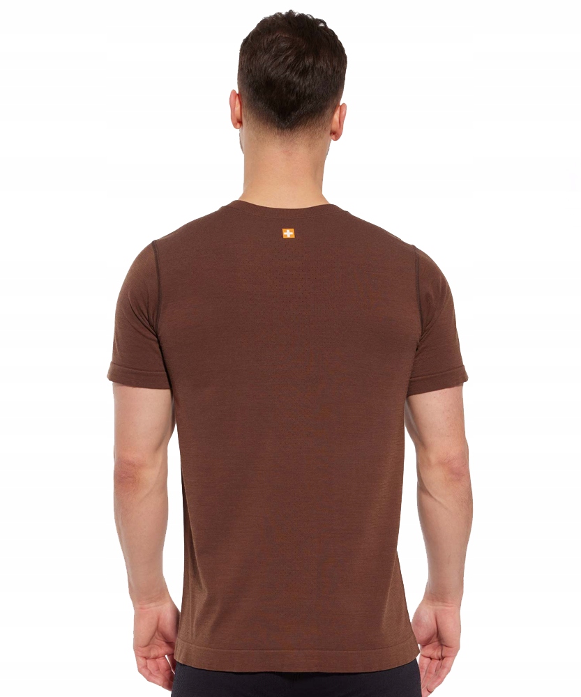 BRUBECK KOSZULKA TERMOAKTYWNA WEŁNA MERYNOSA OUTDOOR WOOL PRO BRĄZOWY A80 L Kolor brązowy