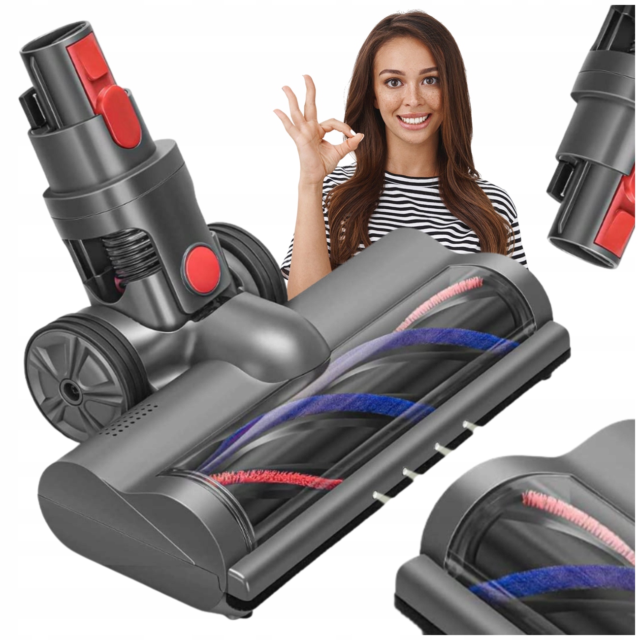 Turbo Szczotka Led Elektroszczotka Do Odkurzacz Dyson V7 V8 V10 V11 V15