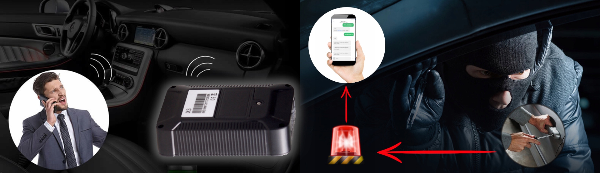 Lokalizator GPS Samochodu Podsłuch Mikrofon Odcięcie Zasilania SOS 9-36V Model GP45