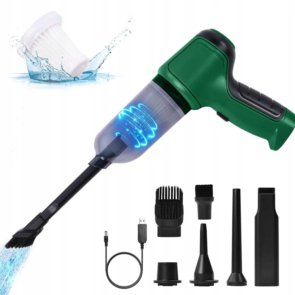 ODKURZACZ RĘCZNY BEZPRZEWODOWY AKUMULATOROWY SAMOCHODOWY CZYŚCI 120W EAN (GTIN) 6951000624434