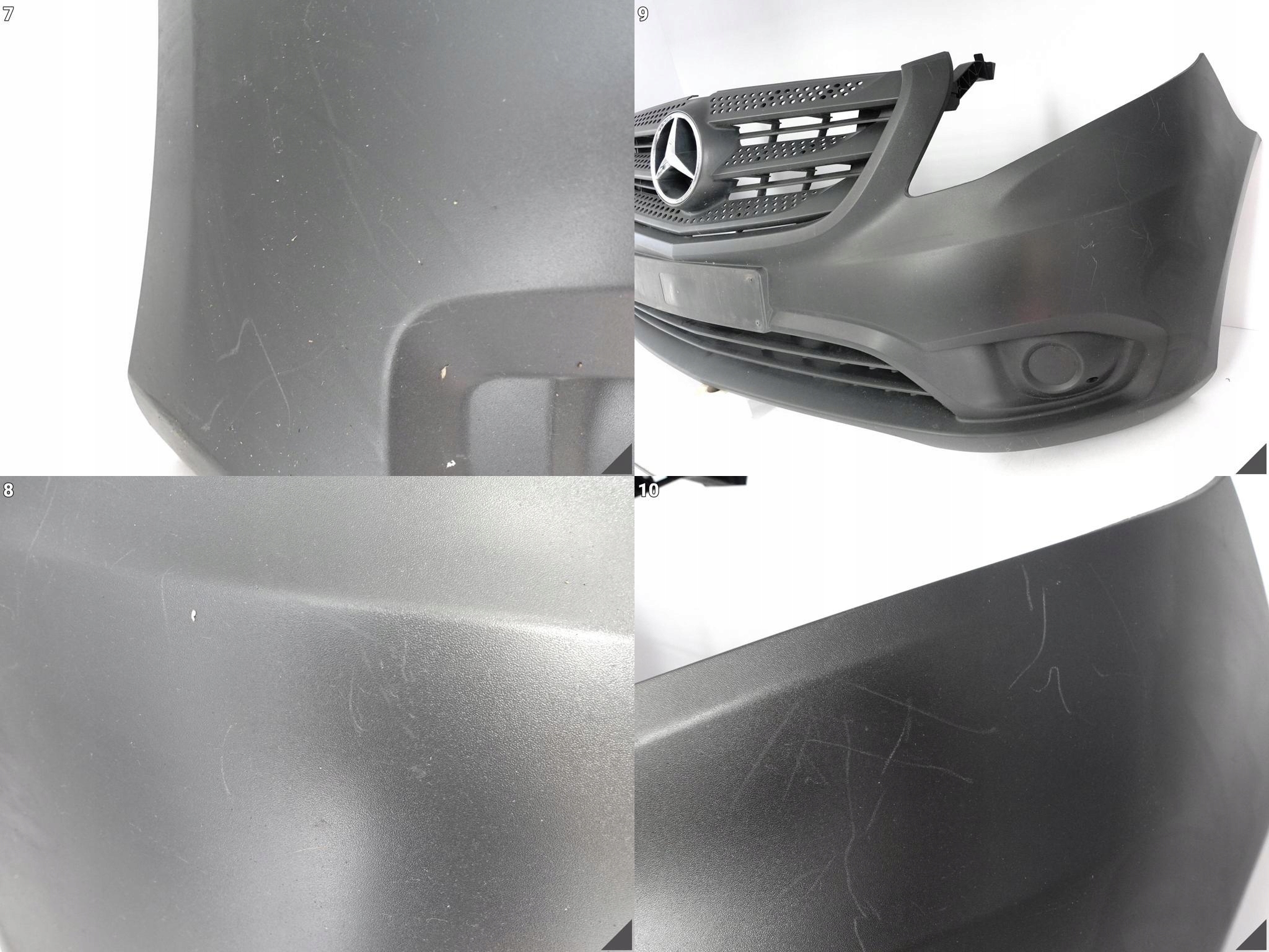MERCEDES VITO VS20 W447 LIFT / MOPF 19- bumper + supports front (without PDC)