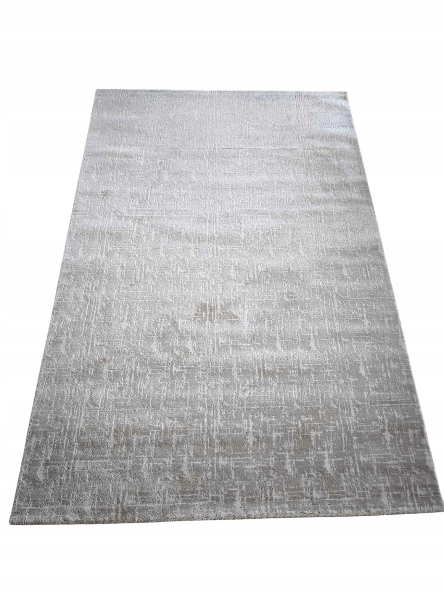 Koberec do obývačky 160 x 230 cm, loftový vzor s plyšovými štetinami, kvalita