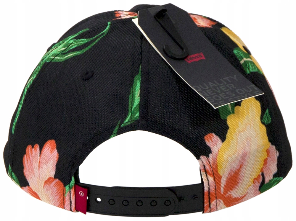 LEVIS czapka z daszkiem haft logo czarna w kwiaty Marka Levi's